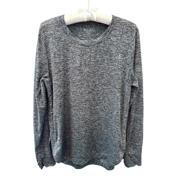 Athleta Tops - ATHLETA | Gray Long Sleeve Athletic Top Soft Stretch Crewneck | Large